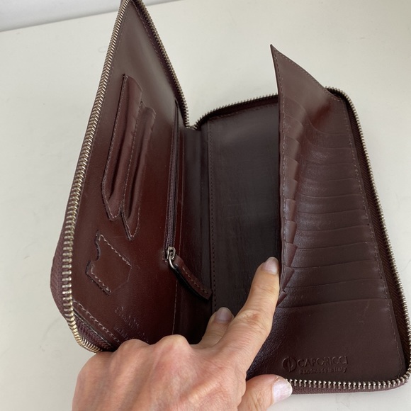 CAPORICCI REAL Alligator brown card holder - Picture 5 of 15